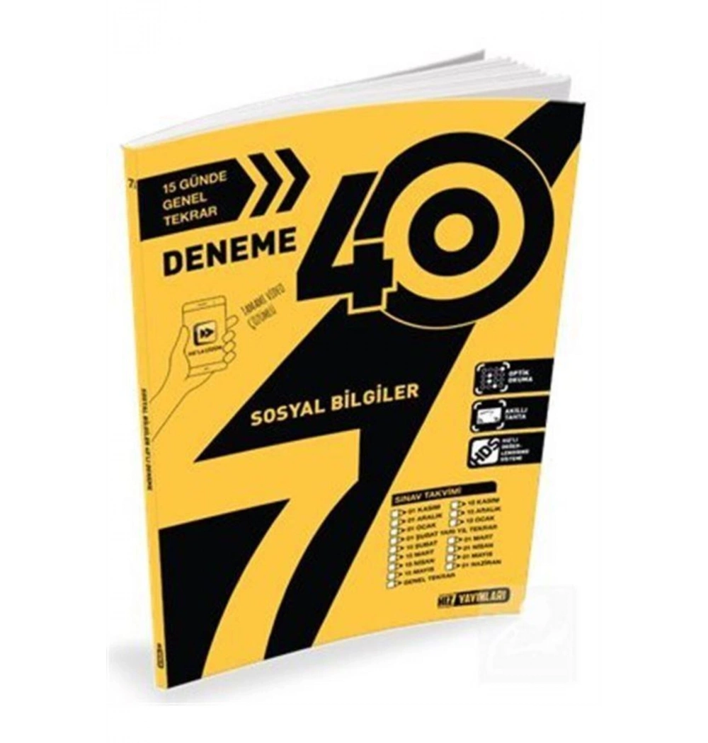 7.Sınıf Sosyal Bilgiler 40 Deneme   Hızyayın
