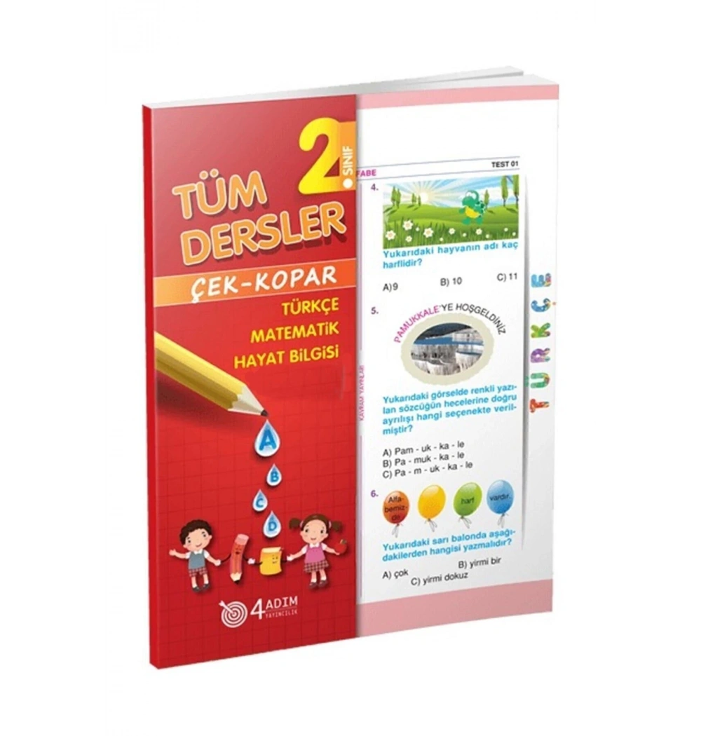 2. Sınıf Tüm Dersler Yaprak Test 4 Adım