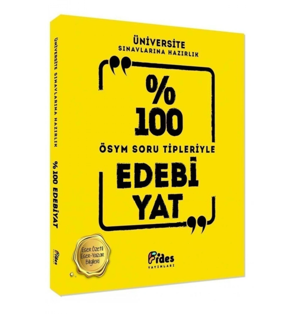 Fides %100 Ösym Soru Tipleriyle Edebiyat