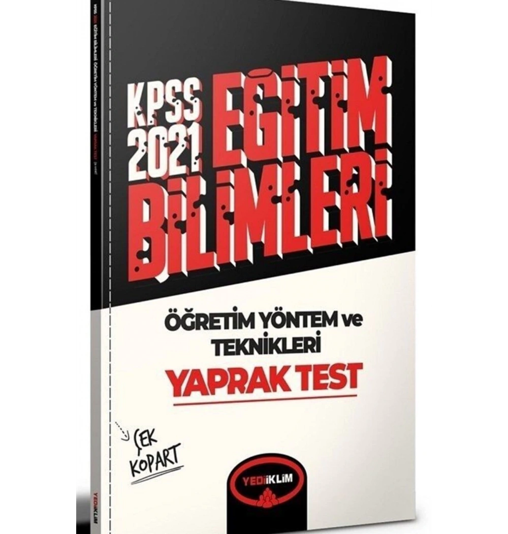 2021 Kpss Eğitim Bilimleri Popüler Öğretim Yöntem Ve Teknikleri Yaprak Test Yediiklim