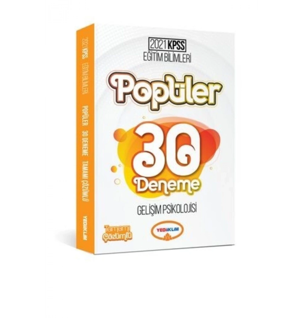 2021 Kpss Eğitim Bilimleri Popüler Gelişim Psikolojisi 30 Deneme Yediiklim