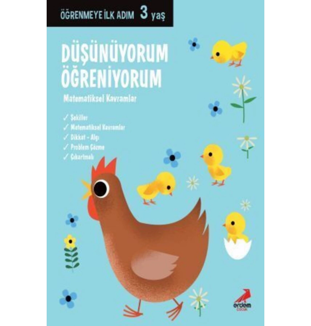 Düşünüyorum Öğreniyorum Matematiksel Kavramlar 3 Yaş   Erdem