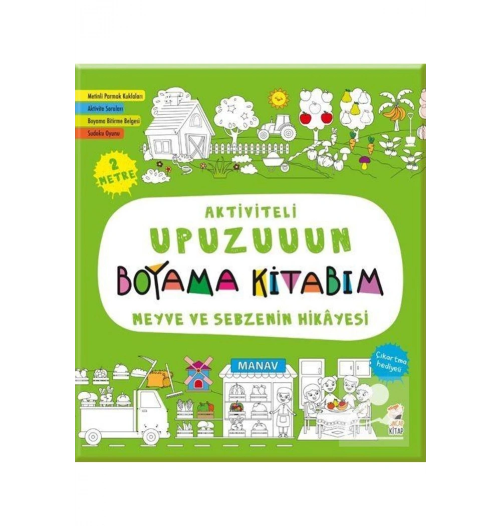 Aktiviteli  Upuzuun Boyama   Meyve Ve Sebzenin Hikayesi      Sincap Kitap