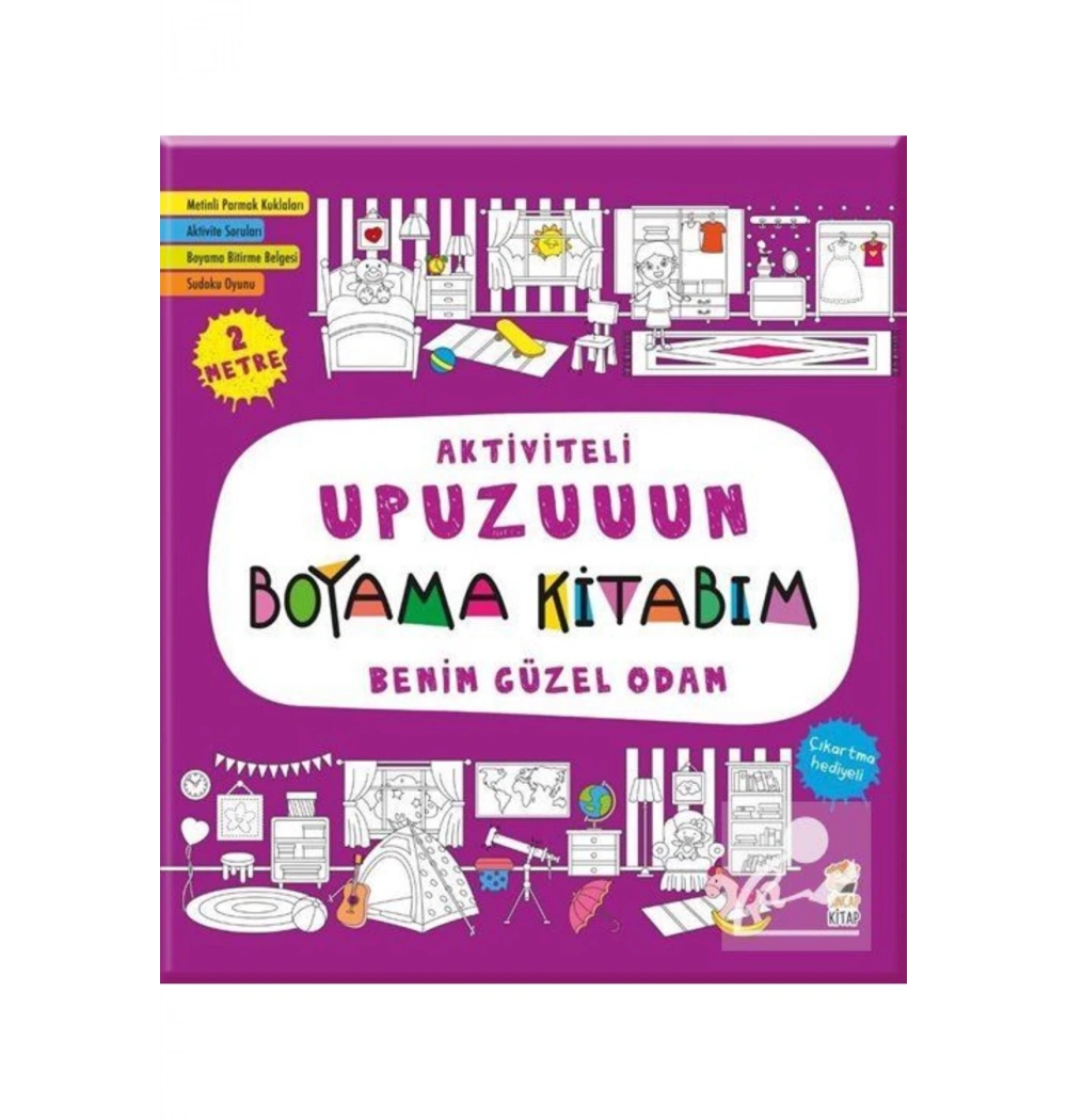 Aktiviteli  Upuzuun Boyama   Benim Güzel Odam  Sincap