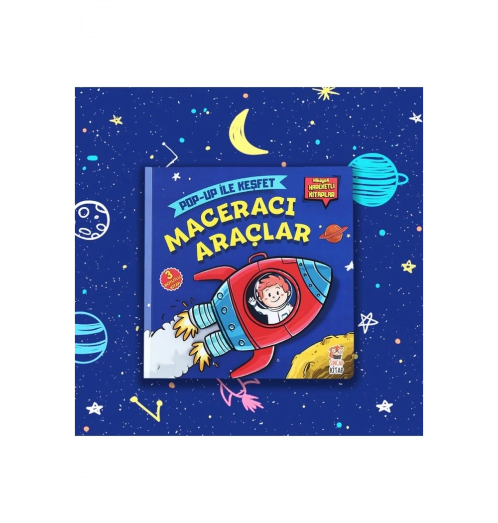 Maceracı Araçlar Pop Up İle Keşfet 3 Boyutlu Kitap Sincap Kitap