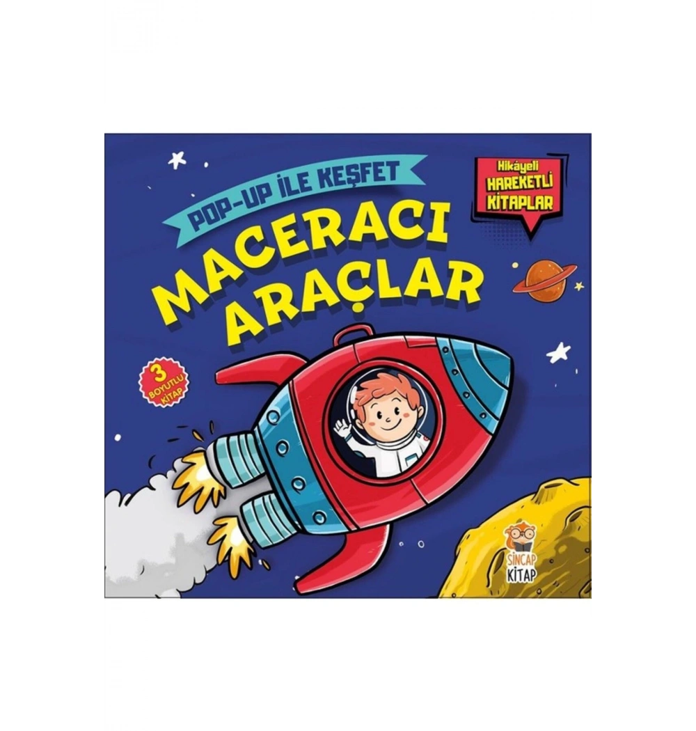 Maceracı Araçlar Pop Up İle Keşfet 3 Boyutlu Kitap Sincap Kitap