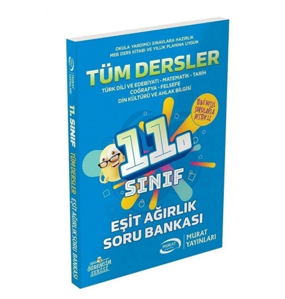 Murat 3372 -11.Sınıf Tüm Dersler Eşit Ağırlık Soru Bankası