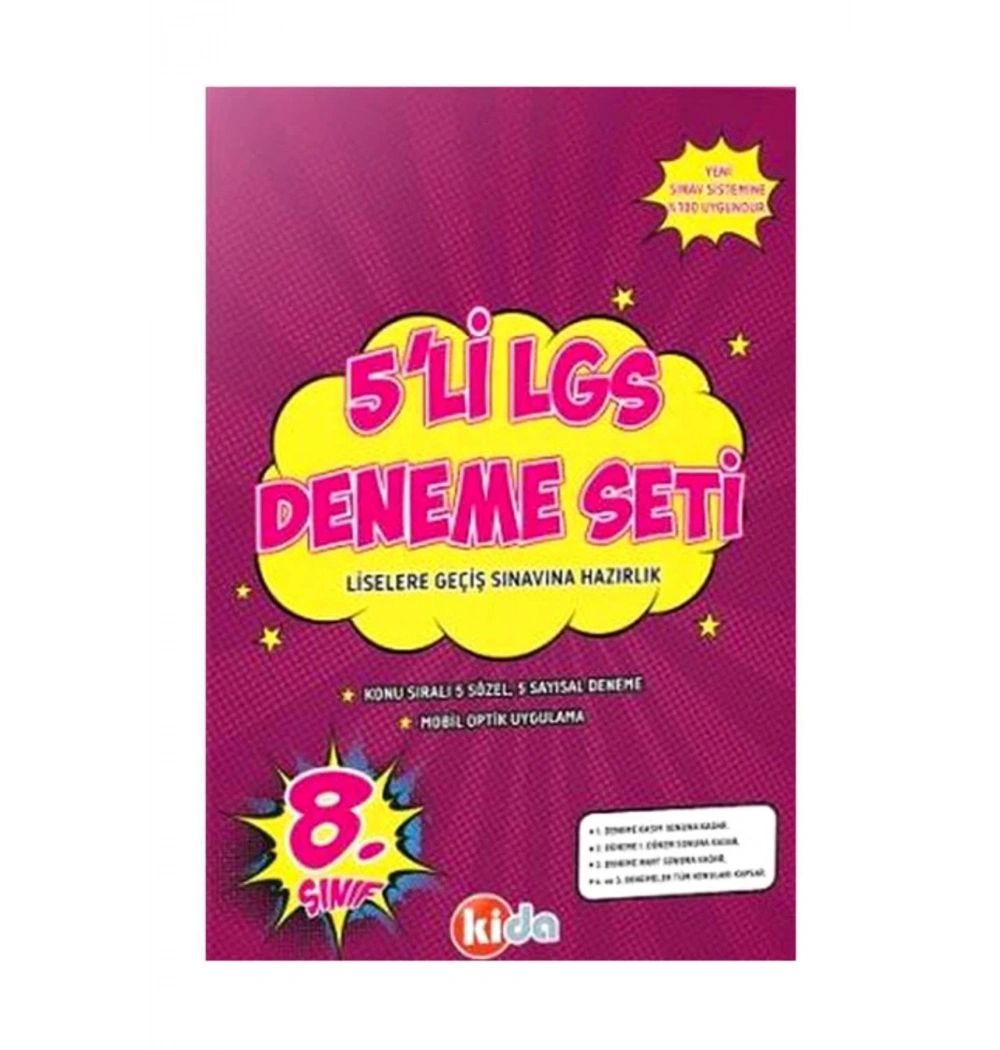 8.Sınıf Lgs 5 Li Deneme Seti   Kida