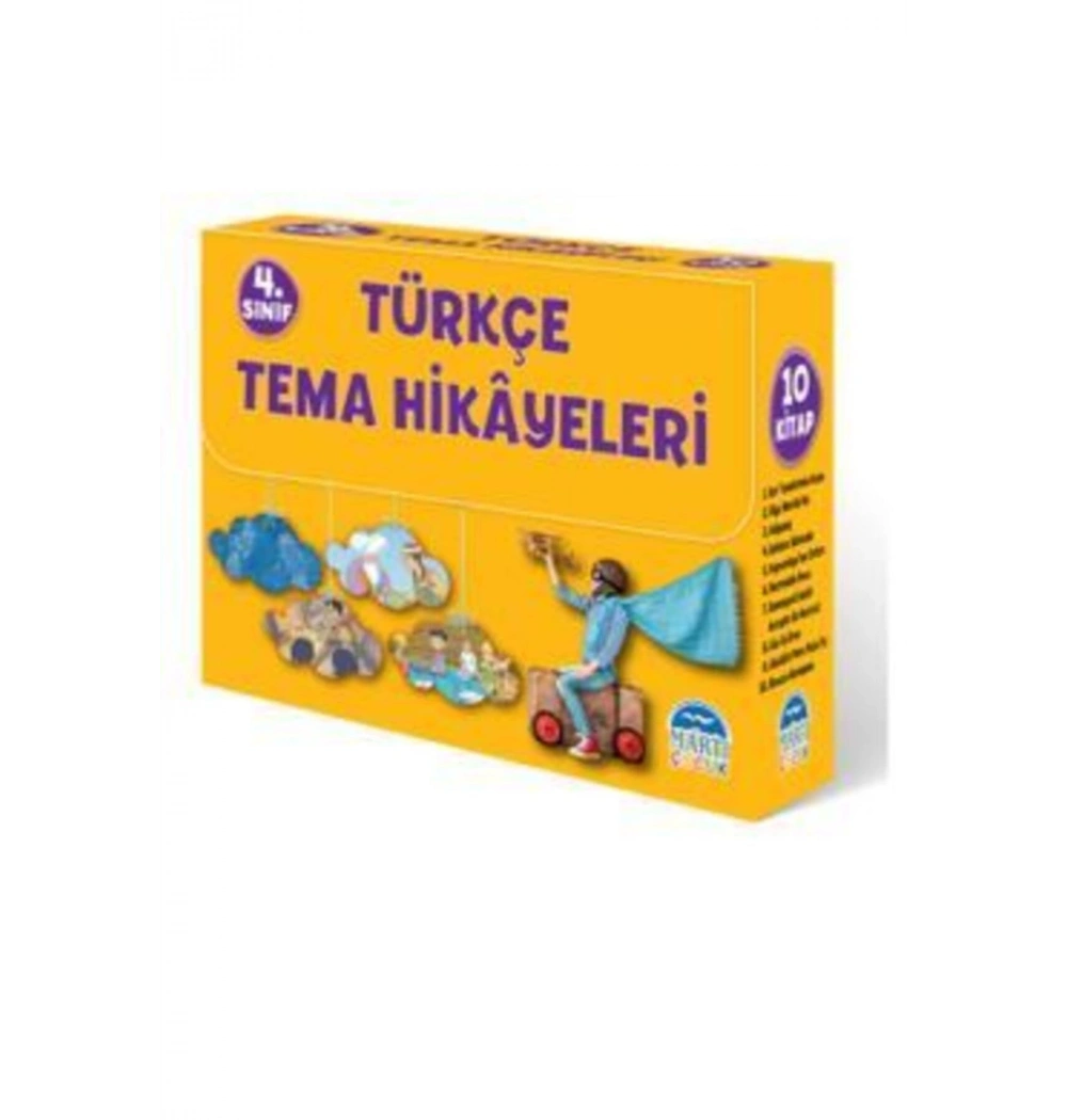Martı 4.Sınıf Türkçe Tema Hikayeleri 10 Lu Set