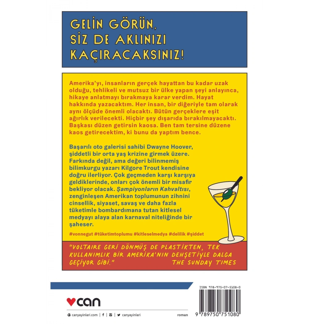 Şampiyonların Kahvaltısı Kurt Vonnegut  Can Yayınları