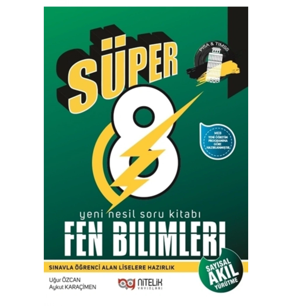 Nitelik 8.Sınıf Fen Bilimleri Soru Kitabı  Süper 8