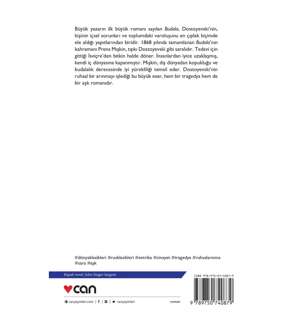 Budala Dostoyevski Can Yayınları