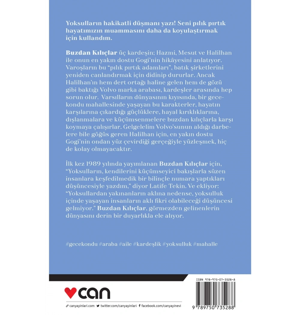 Buzdan Kılıçlar Latife Tekin Can Yayınları