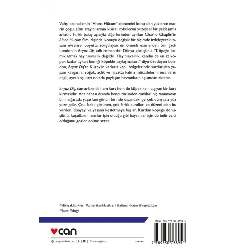 Beyaz Diş Jack London Can Yayın