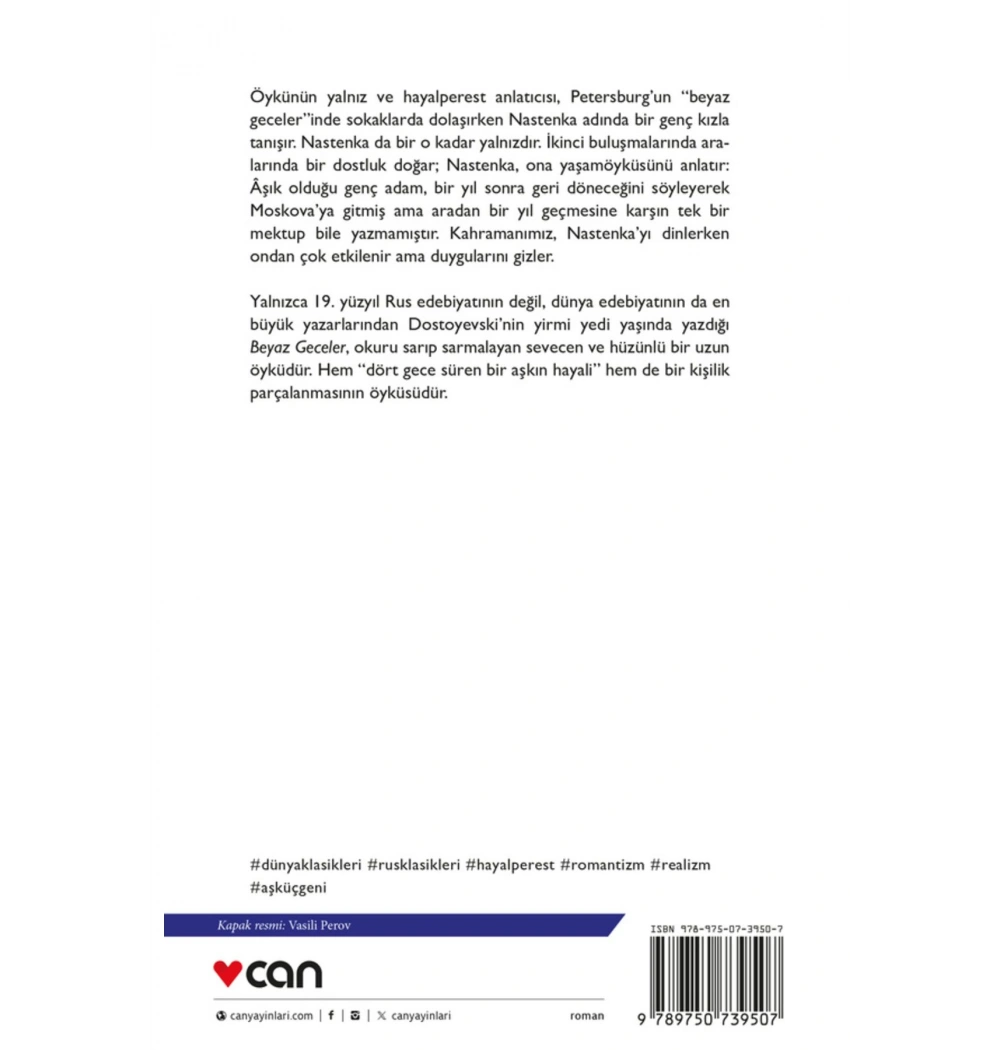 Beyaz Geceler   Dostoyevski   Can Yayın