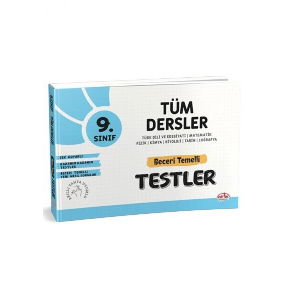 Editör 9.Sınıf Tüm Dersler Beceri Temelli Testler