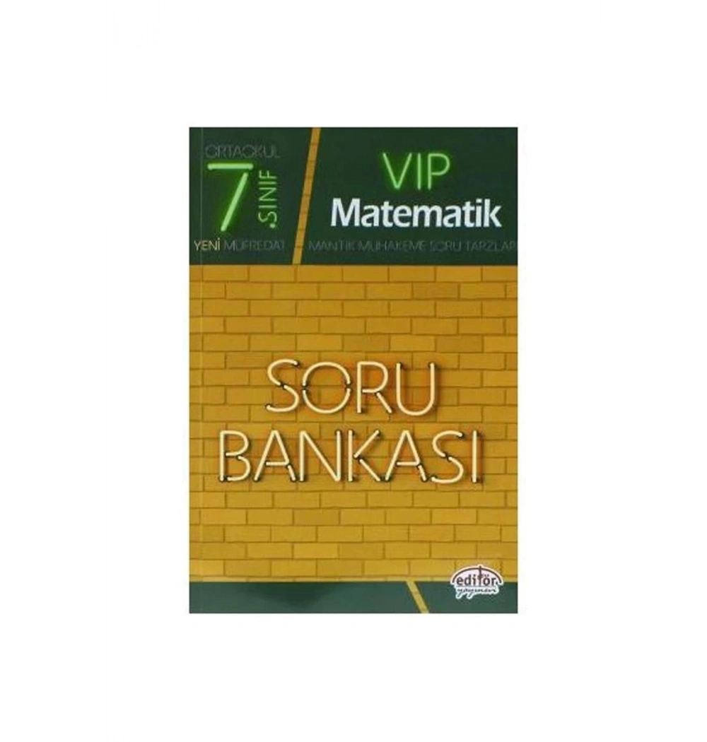 7.Sınıf Matematik Soru Bankası   Editör
