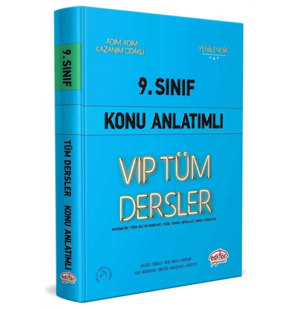 Editör 9.Sınıf Tüm Dersler Konu Anlatım