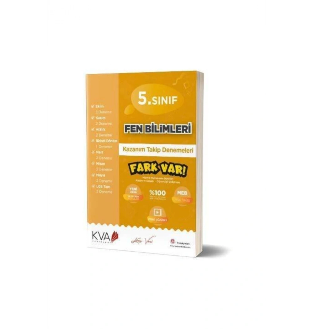 Kva 5.Sınıf Fen Bilimleri Kazanım Takip Denemeleri Koray Varol Akademi