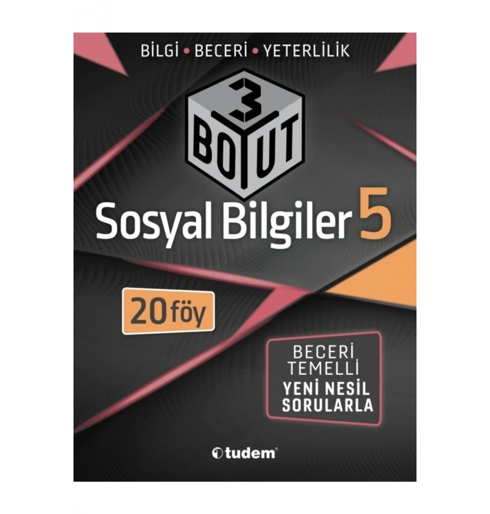 Tudem 5.Sınıf Sosyal Bilgiler 3 Boyut Yeni Nesil Sorular