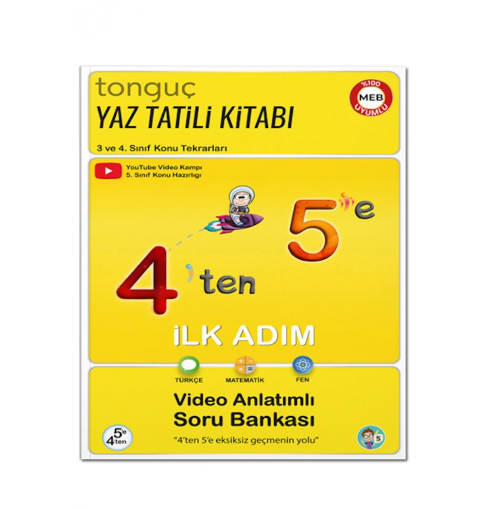 Tonguç 4 Ten 5 E Türkçe Matematik Fen Hazırlık Kitabı