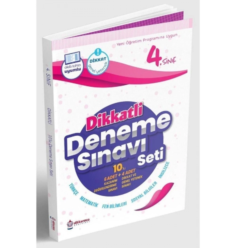 4.Sınıf Dikkatli 10 Deneme Sınavı Seti Atlıkarınca