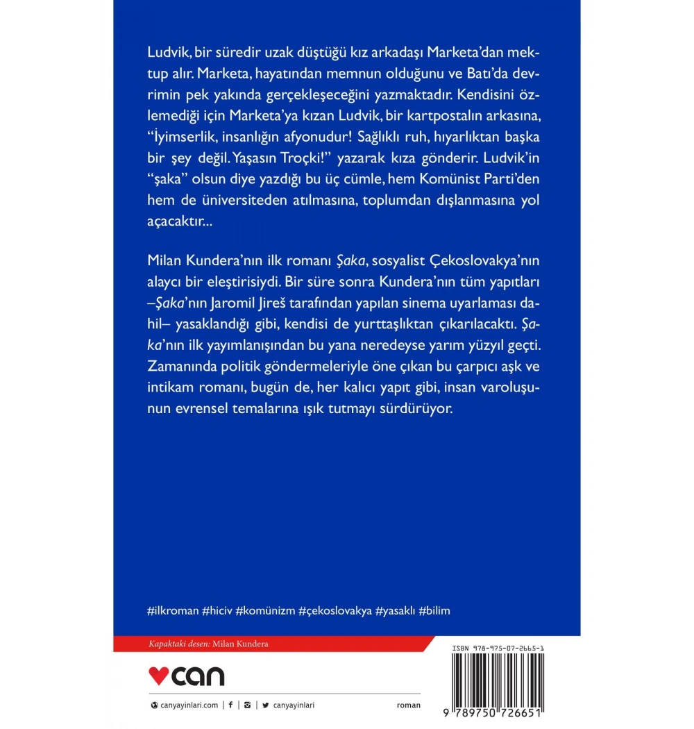 Şaka Milan Kundera Can Yayın