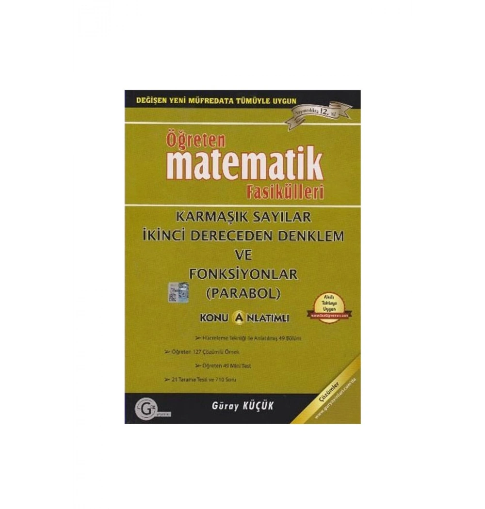 Gür Öğreten Matematik 2.Dereceden Denklemler Eşitsizlik Parabol