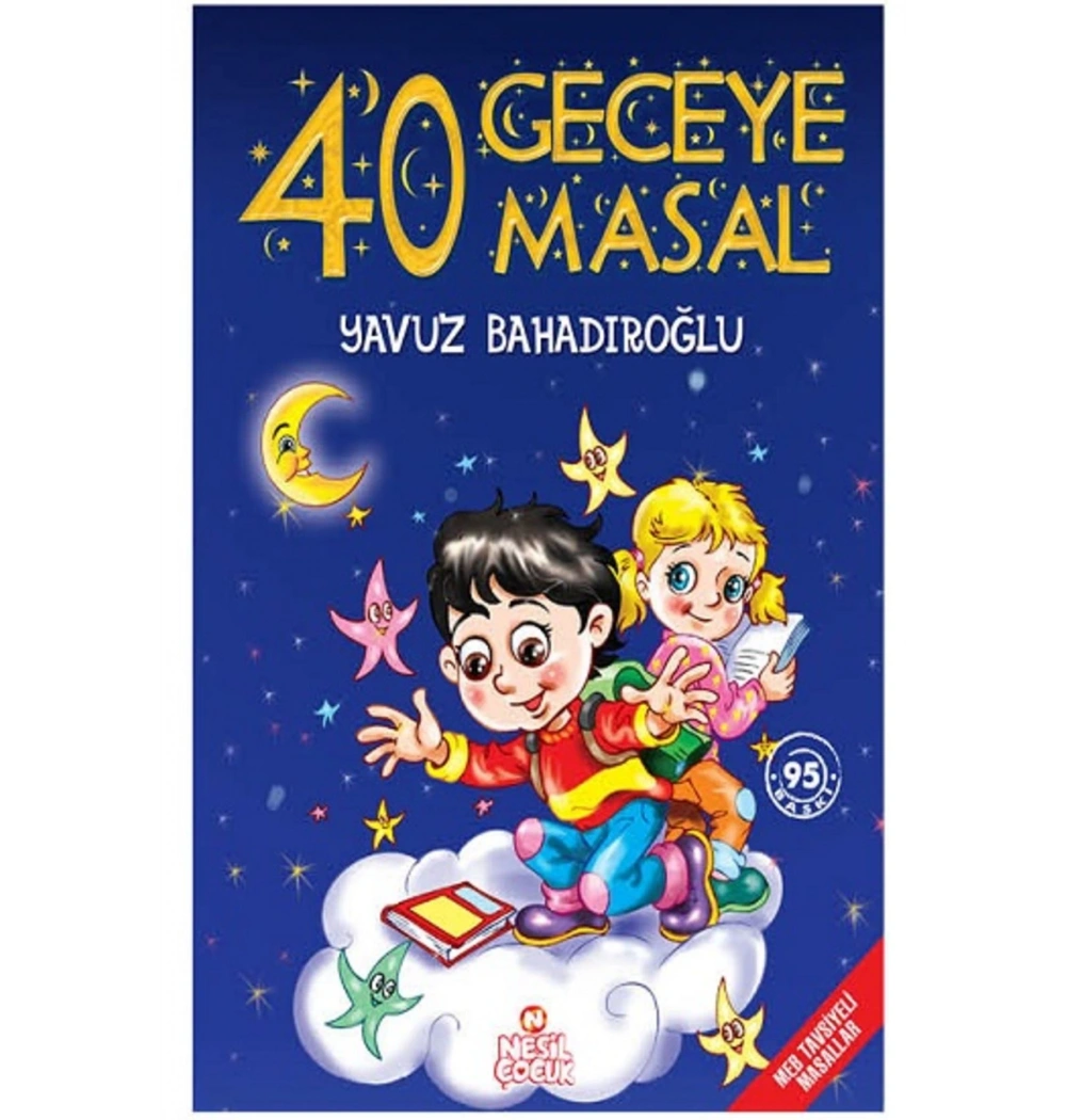 40 Geceye 40 Masal Sert Kapak  Yavuz Bahadıroğlu Nesil