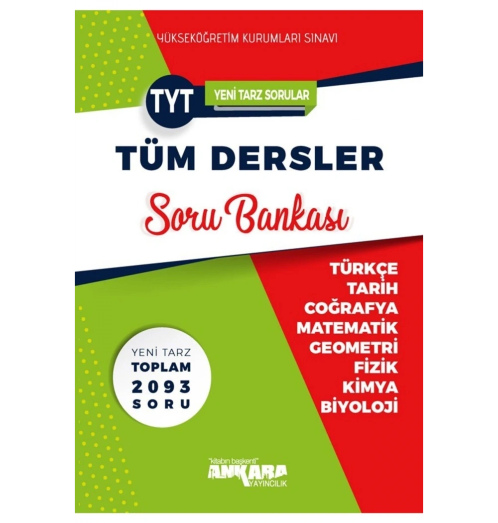 Tyt Tüm Dersler Soru Bankasi Ankara Yayın