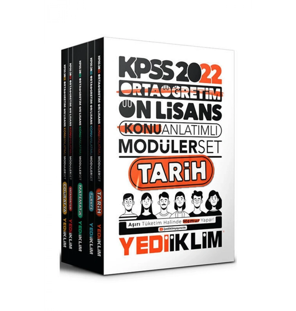 2022 Kpss Ortaöğretim Önlisans Konu Anlatımlı Modüler Set 5 Li  Yediiklim