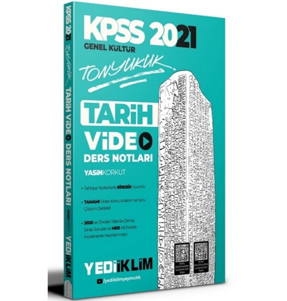 Kpss 2021 Tarih Video Ders Notları Yediiklim