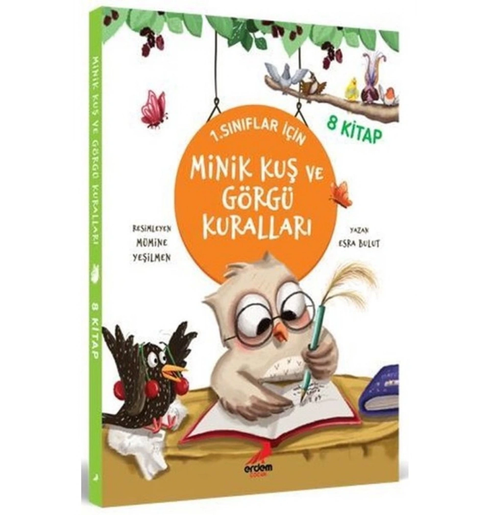 1.Sınıf Minik Kuş Ve Görgü Kuralları 8 Kitap Set Erdem Çocuk