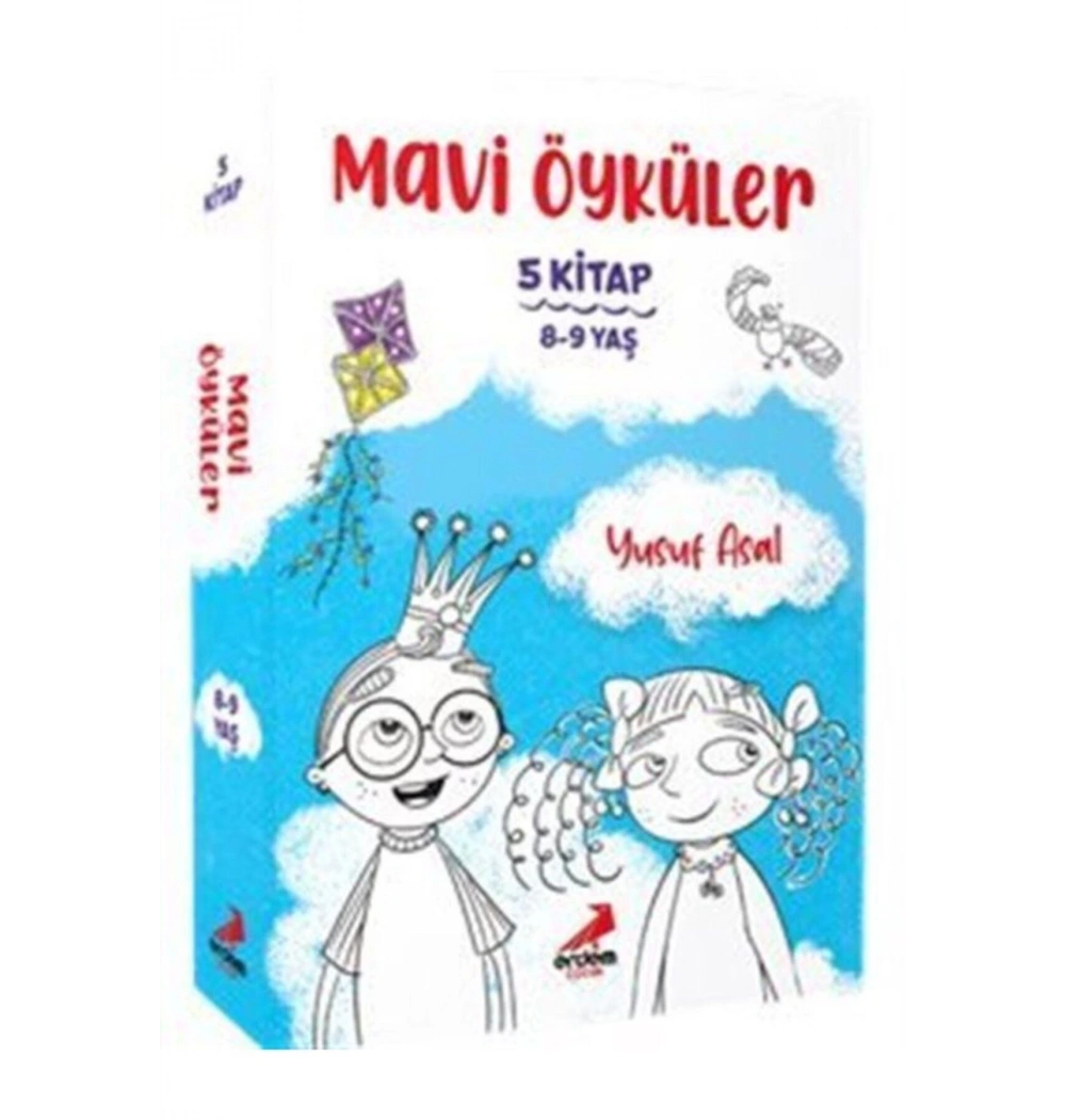 Mavi Öyküler 5 Kitap  8-9 Yaş Yusuf Asal  Erdem