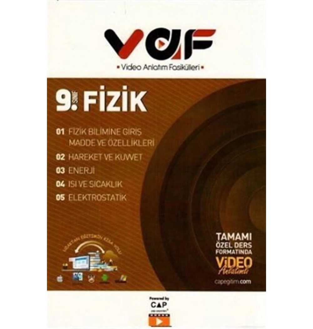 Çap 9.Sınıf Fizik Video Anlatım Fasikülleri