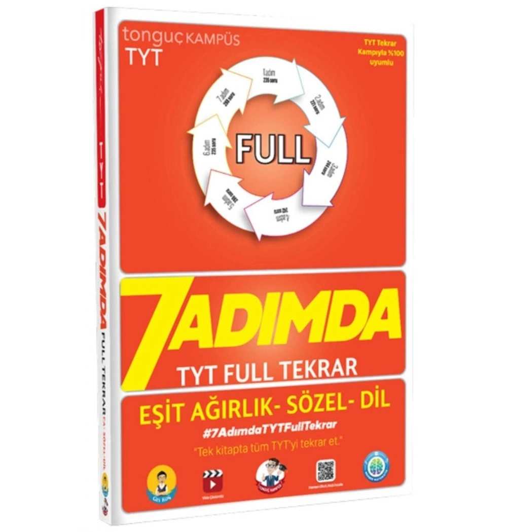 Tonguç Tyt 7 Adımda Full Tekrar Eşit Ağırlık Soru Bankası