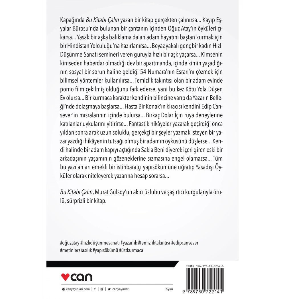 Bu Kitabı Çalın. Murat Gürsoy Can Yayın