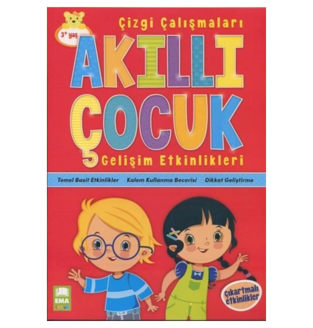 Akıllı Çocuk Gelişim Etkinlikleri Çizgi Çalışmaları 3+ Yaş Ema