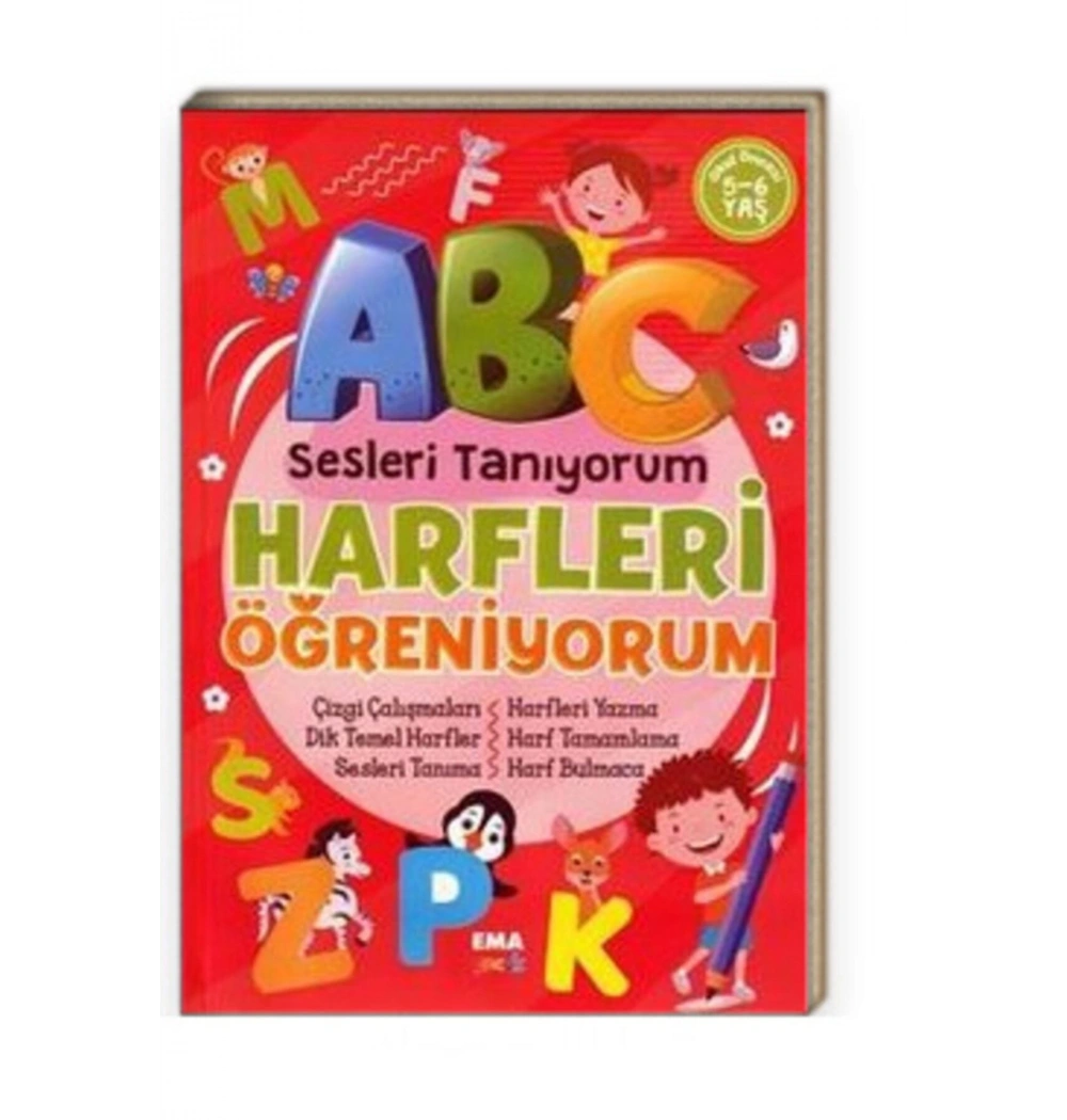 Sesleri Tanıyorum Harfleri Öğreniyorum 5-6 Yaş Ema Çocuk