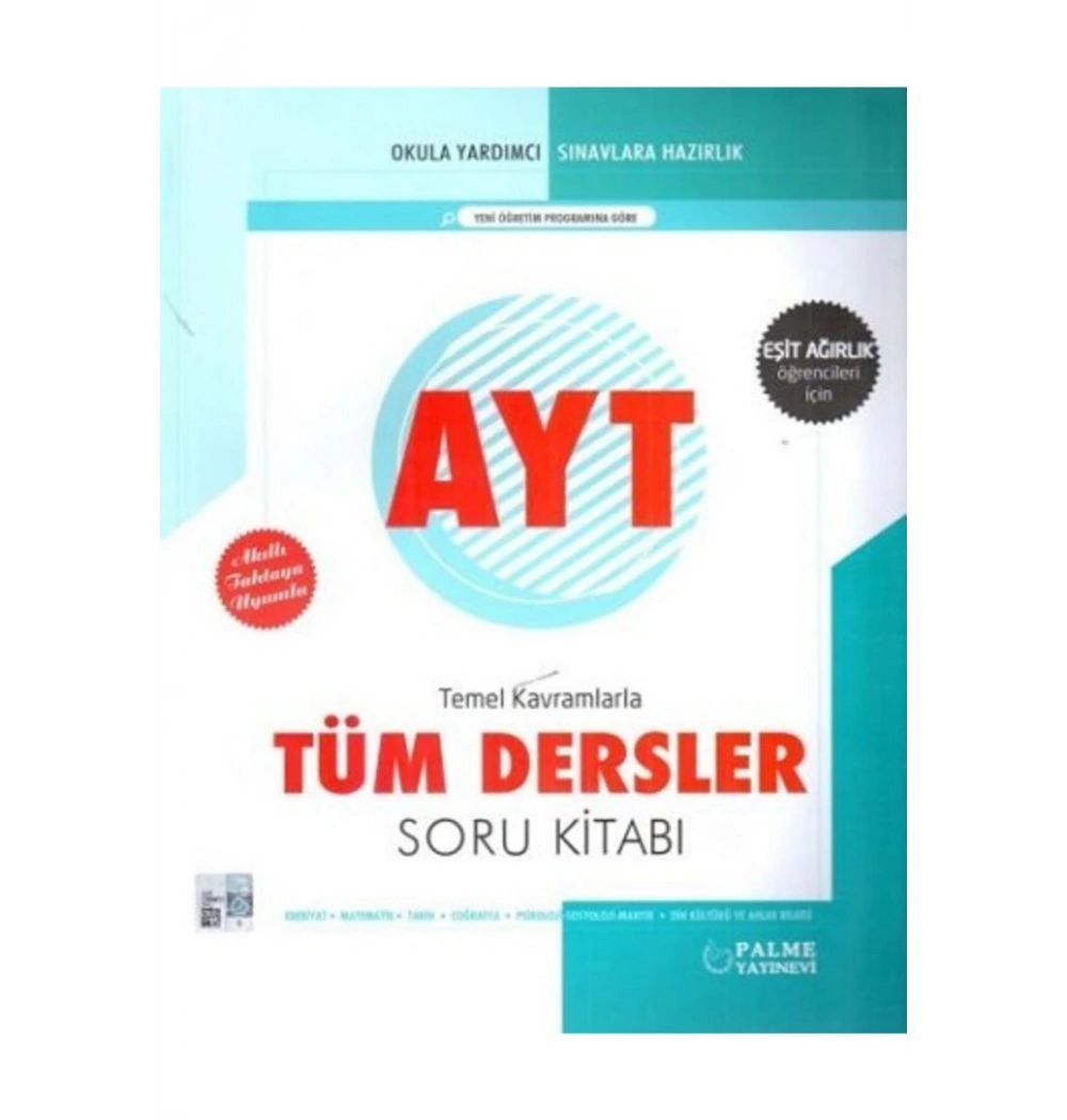 Palme Ayt Eşit Ağirlik Tüm Dersler Soru Kitabı