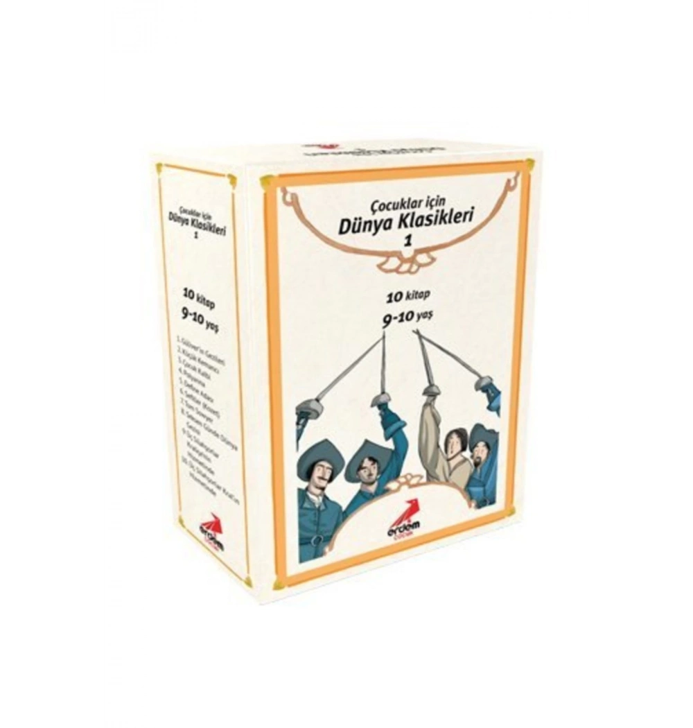 Çocuklar İçin Dünya Klasikleri 1 - 10 Kitap Set  Erdem Yayınları