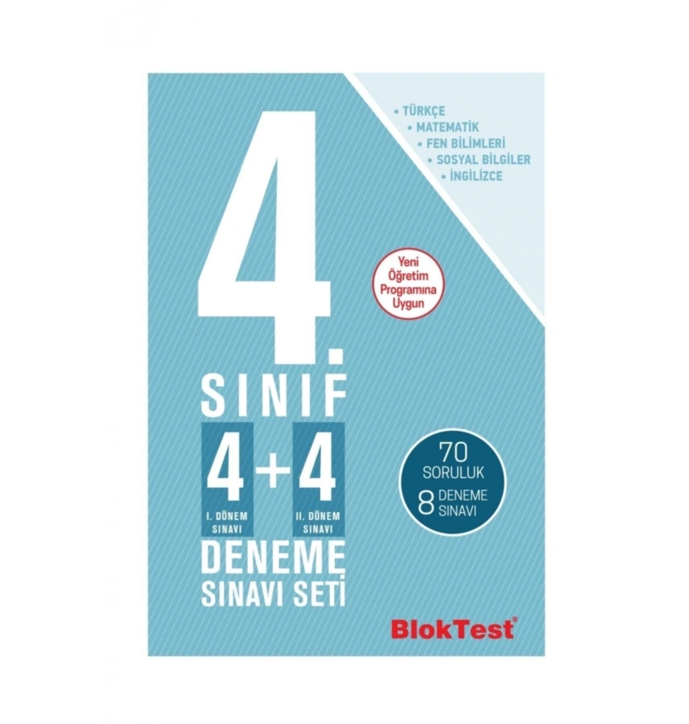Bloktest 4.Sınıf 4+4 Deneme Sınavı