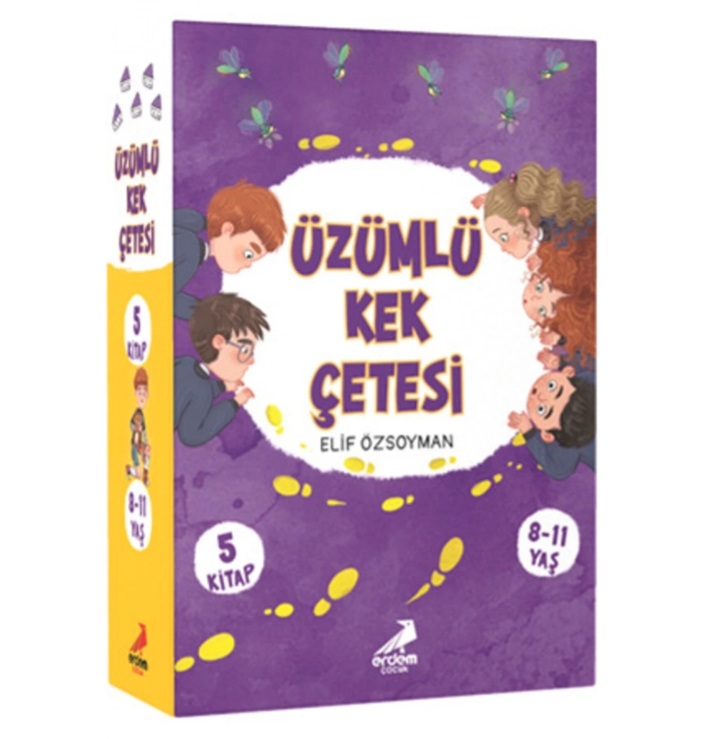 Üzümlü Kek Çetesi 5 Kitap Set 8-11 Yaş  Erdem Yayın