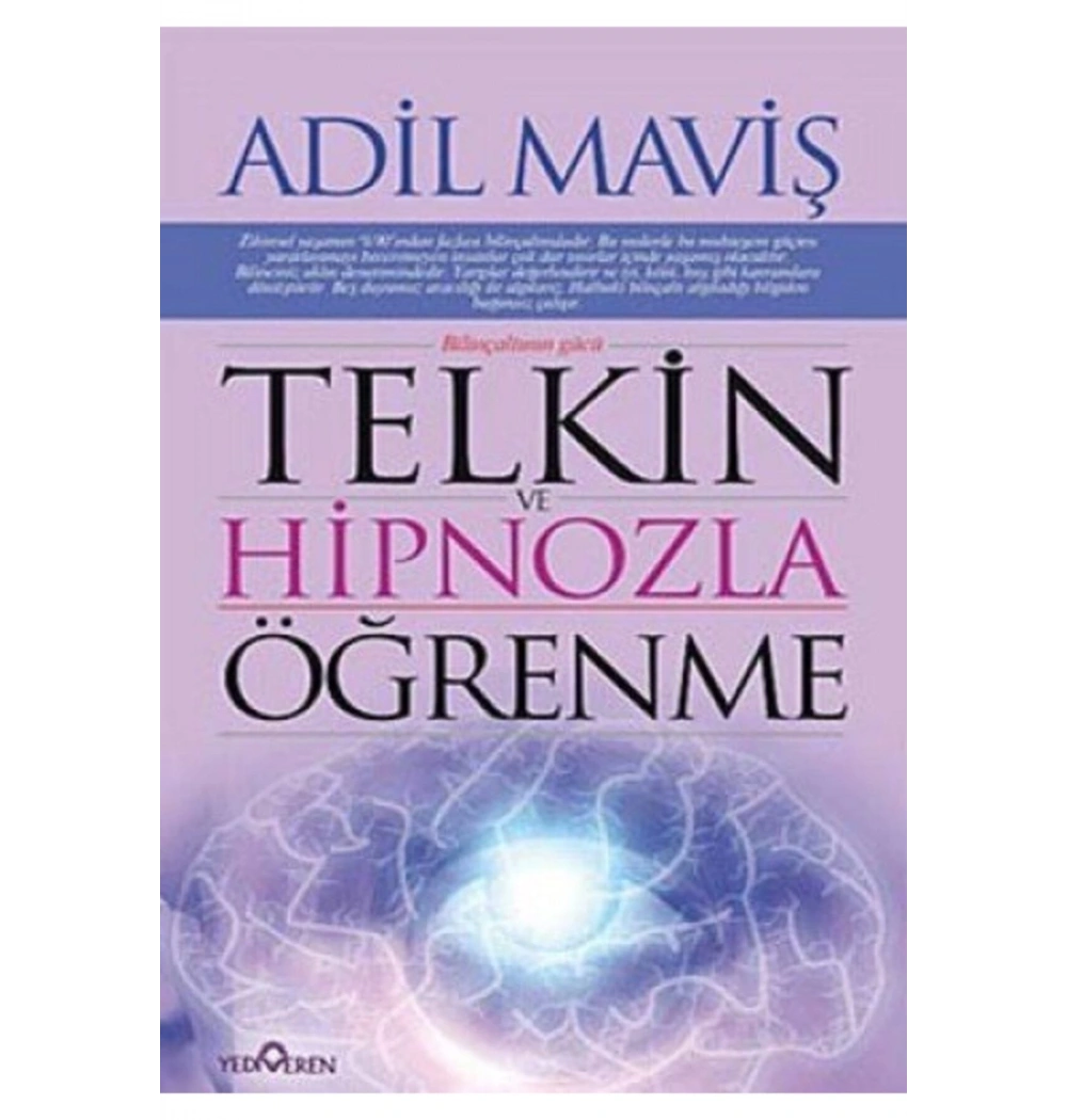 Telkin Ve Hipnozla Ögrenme Teknikleri-Adil Maviş - Yediveren
