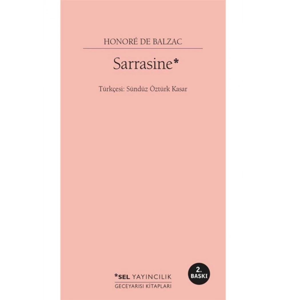 Sarrasine  Balzac  Sel