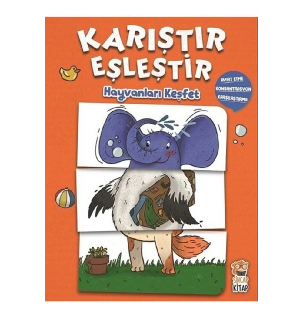 Karıştır Eşleştir Hayvanları Keşfet  Sincap Kitap