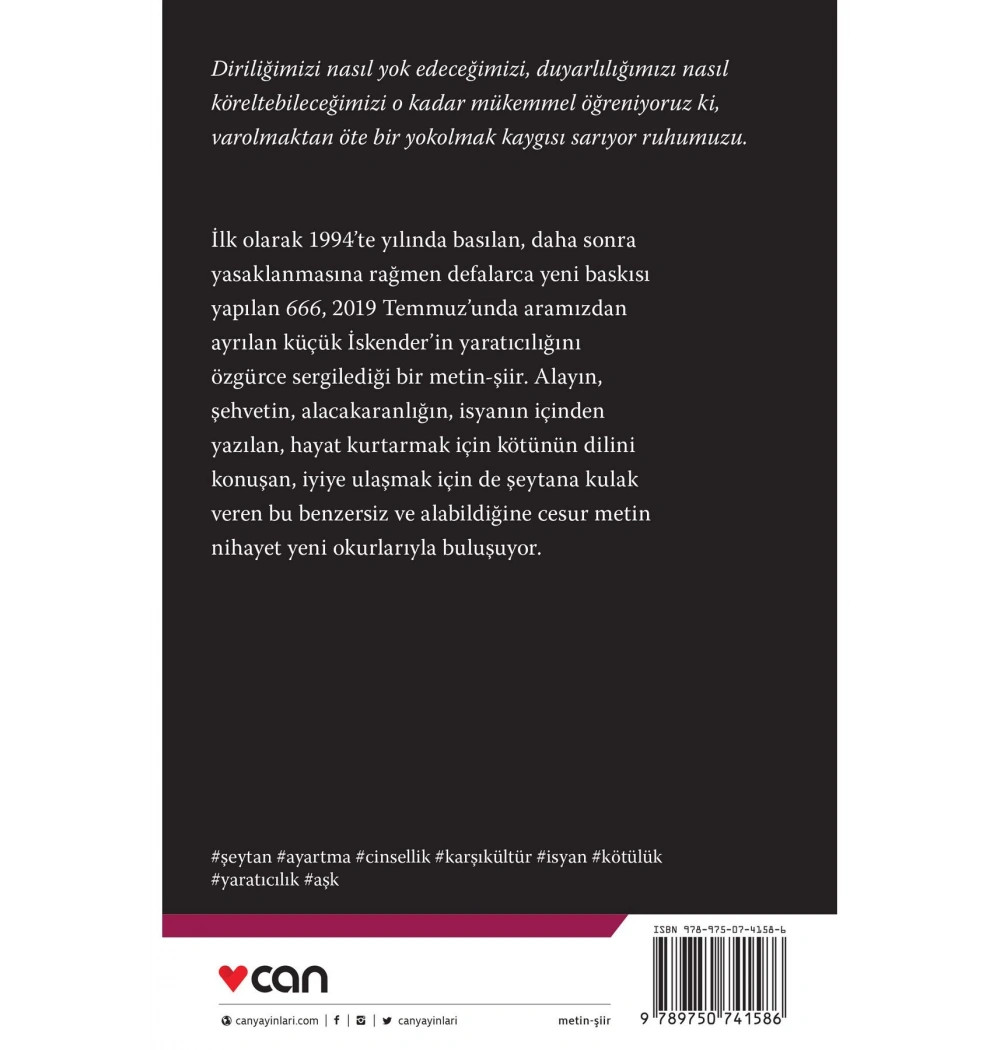 666 Küçük İskender Can Yyaınları