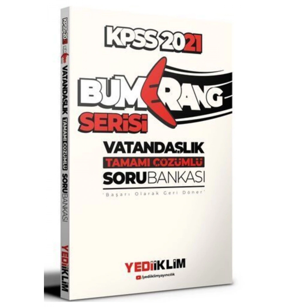 2021 Kpss Bumerang Serisi  Vatandaşlık Çözümlü Soru Bankası Yediiklim