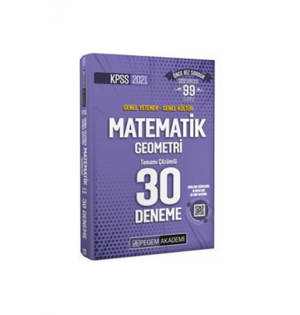 Pegem 2021 Kpss Gy Gk Matematik Geometri 30 Çözümlü Deneme