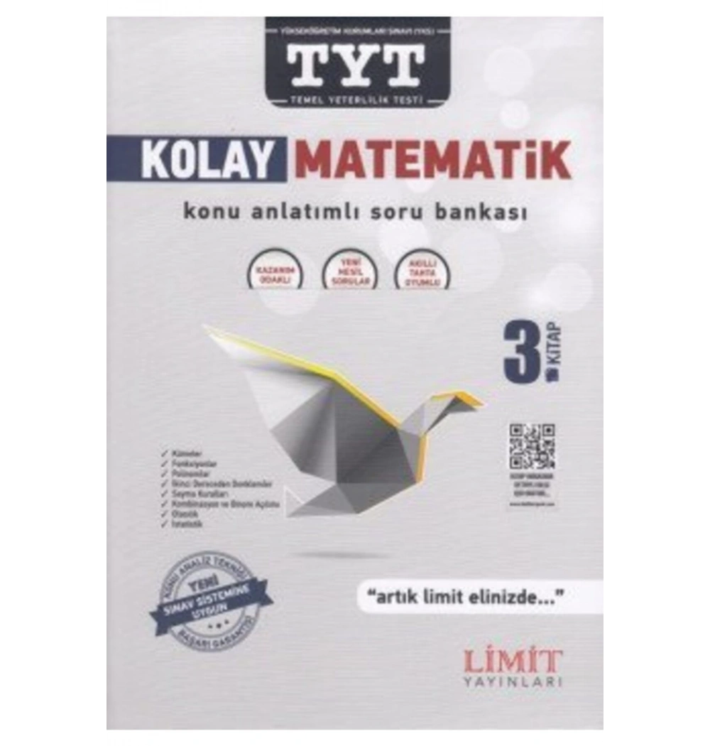 *Kampanya* Limit  Tyt Kolay Matematik Konu Anl.Soru Bankası  3.Kitap
